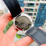  Shop Authentic Salvatore Ferragamo F-80 Black Dial Black Rubber Strap Watch For Men - SFHY01322 - Luxxuri