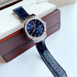  Shop Authentic Salvatore Ferragamo F-80 Classic Blue Dial Blue Leather Strap Watch for Men - SFDT00319 - Luxxuri