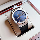  Shop Authentic Salvatore Ferragamo F-80 Classic Blue Dial Blue Leather Strap Watch for Men - SFDT00319 - Luxxuri