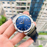  Shop Authentic Salvatore Ferragamo F-80 Classic Blue Dial Blue Leather Strap Watch for Men - SFDT00319 - Luxxuri