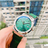  Shop Authentic Salvatore Ferragamo F-80 Classic Green Dial Green Leather Strap Watch for Men - SFDT00119 - Luxxuri
