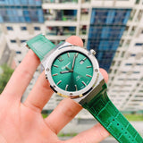  Shop Authentic Salvatore Ferragamo F-80 Classic Green Dial Green Leather Strap Watch for Men - SFDT00119 - Luxxuri