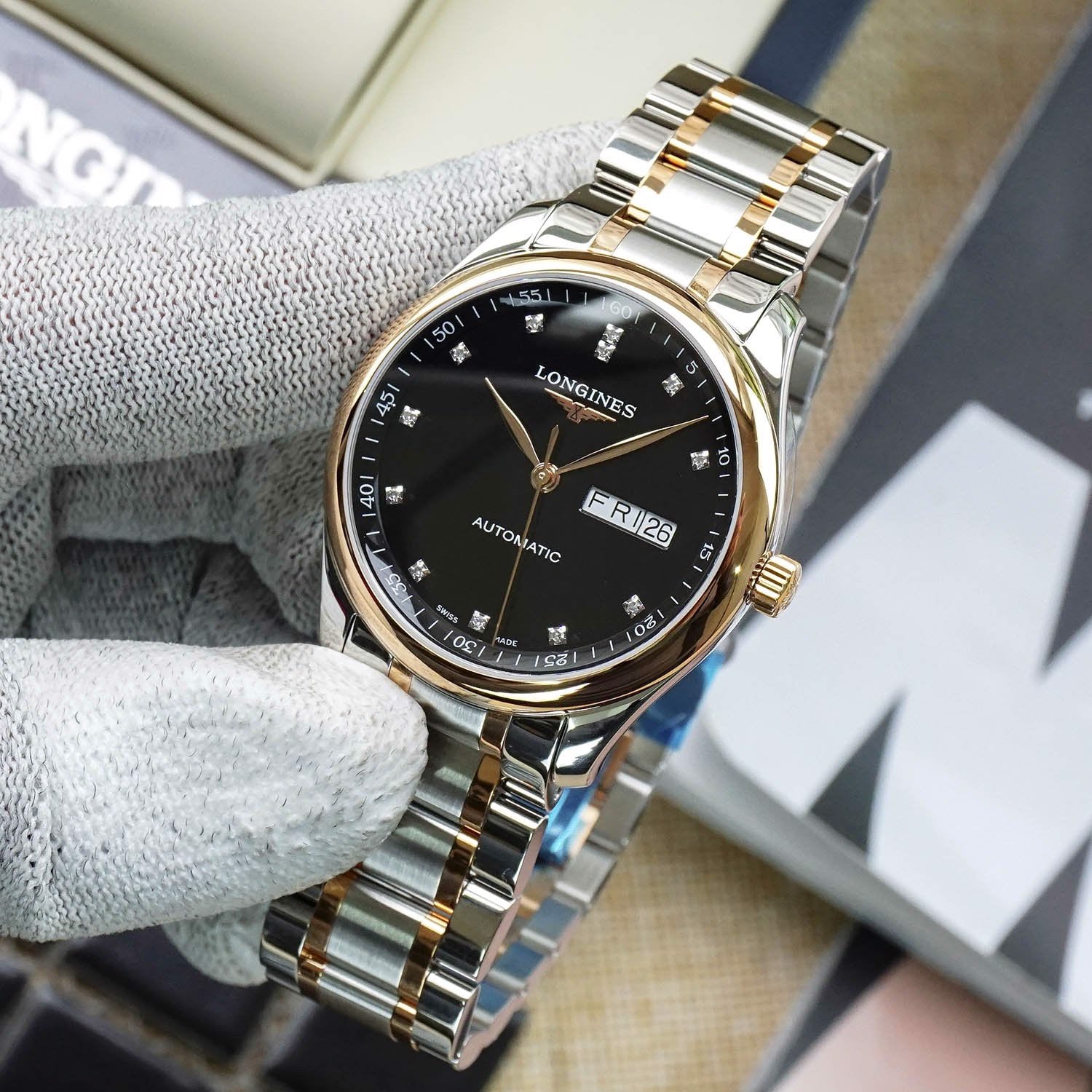  Shop Authentic Longines Master Collection Automatic 38.5mm Watch for Men - L2.755.5.59.7 - Luxxuri