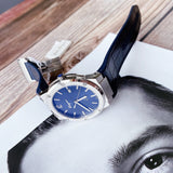  Shop Authentic Salvatore Ferragamo F-80 Classic Blue Dial Blue Leather Strap Watch for Men - SFDT00319 - Luxxuri
