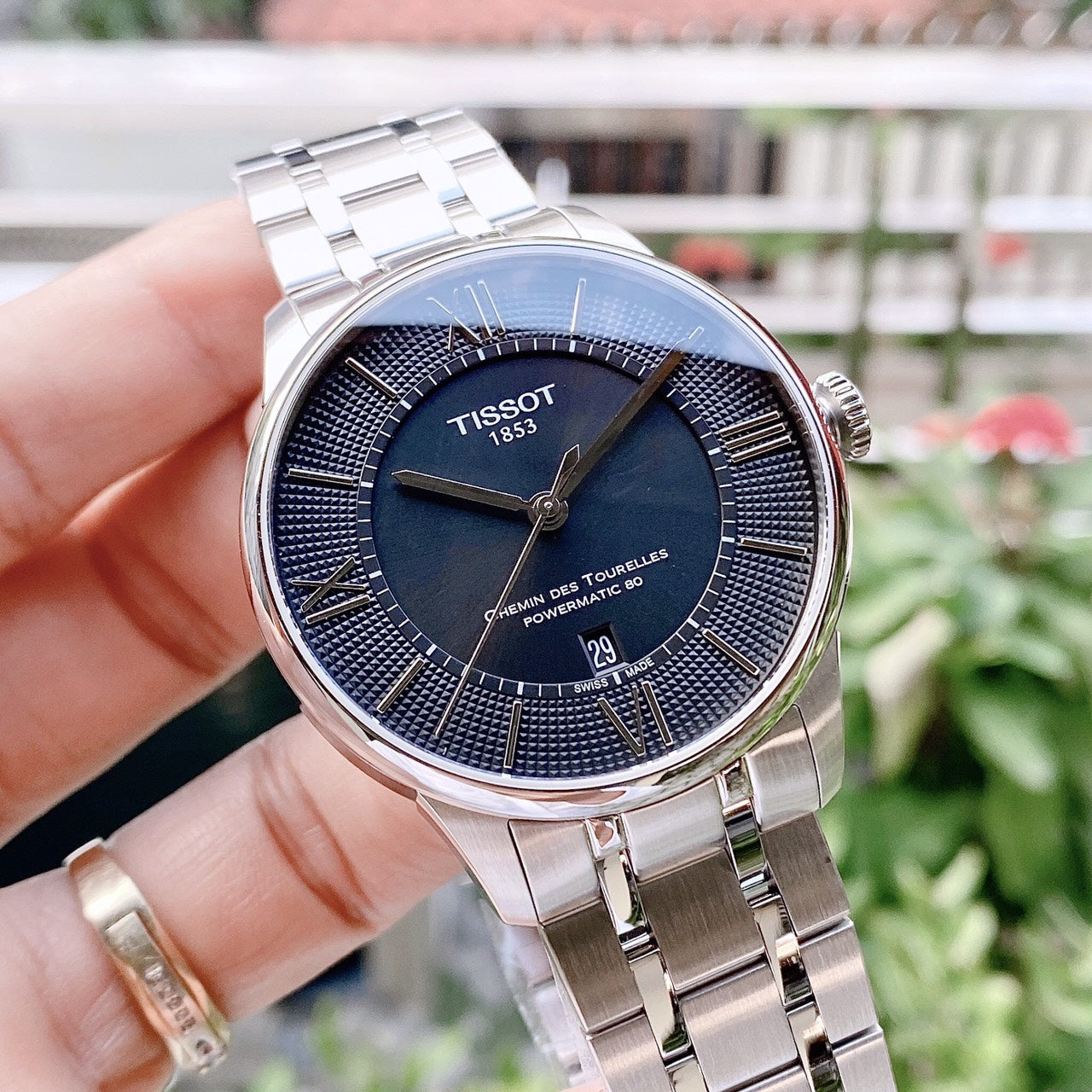  Shop Authentic Tissot Chemin Des Tourelles Powermatic 80 Black Dial Silver Steel Strap Watch For Men - T099.407.11.058.00 - Luxxuri