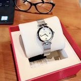  Shop Authentic Gucci Diamantissima Quartz Diamonds Mother of Pearl Dial Silver Mesh Bracelet Watch for Women - YA141504 - Luxxuri
