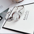  Shop Authentic Gucci Guccissima Diamonds Mother of Pearl Dial Silver Steel Strap Watch For Women - YA134504 - Luxxuri