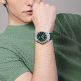  Shop Authentic Salvatore Ferragamo F-80 Classic Green Dial Green Leather Strap Watch for Men - SFDT00119 - Luxxuri