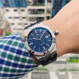  Shop Authentic Maurice Lacroix Aikon Automatic Blue Dial Blue Leather Strap Watch For Men - AI6008-ss001-430-1 - Luxxuri