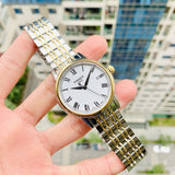  Shop Authentic Tissot T Classic Carson Quartz White Dial Two Tone Steel Strap Watch for Men - T085.410.22.013.00 - Luxxuri