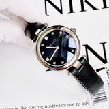  Shop Authentic Gucci Diamantissima Diamonds Black Dial Black Leather Strap Watch For Women - YA141403 - Luxxuri