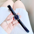  Shop Authentic Gucci Diamantissima Diamonds Black Dial Black Leather Strap Watch For Women - YA141403 - Luxxuri