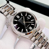  Shop Authentic Citizen Tsuyosa Automatic Black Dial Silver Steel Strap Watch For Men - NJ0150-81E - Luxxuri
