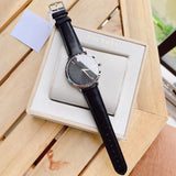  Shop Authentic Movado Ultra Slim Black Dial Black Leather Strap Watch For Women - 0607090 - Luxxuri