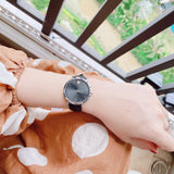  Shop Authentic Movado Ultra Slim Black Dial Black Leather Strap Watch For Women - 0607090 - Luxxuri