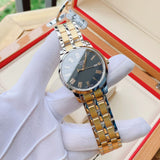  Shop Authentic Tissot T Classic Dream Black Dial Two Tone Steel Strap Watch for Men - T033.410.22.053.01 - Luxxuri