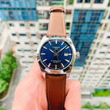  Shop Authentic Tissot Gentleman Powermatic 80 Silicium Blue Dial Brown Leather Strap Watch For Men - T127.407.16.041.00 - Luxxuri