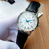  Shop Authentic Citizen Eco Drive Silver Dial Black Leather Strap Watch For Men - AO9000-06B - Luxxuri