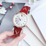  Shop Authentic Versace V-Twist Silver Dial Red Leather Strap Watch for for Women - VELS00519 - Luxxuri