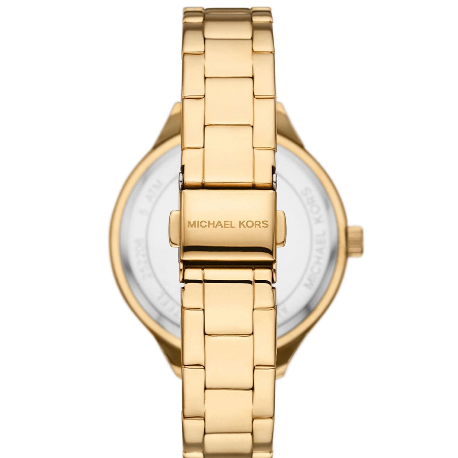  Shop Authentic Michael Kors Slim Runway Crystals Gold Dial Gold Steel Strap Watch for Women - MK4659 - Luxxuri