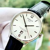  Shop Authentic Tissot Chemin Des Tourelles Powermatic 80 Silver Dial Black Leather Strap Watch For Men - T099.407.16.037.00 - Luxxuri