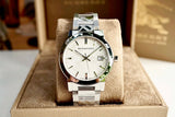  Shop Authentic Burberry The City Silver Dial Silver Steel Strap Watch for Men - BU9037 - Luxxuri