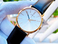  Shop Authentic Calvin Klein Posh Silver Dial Brown Leather Strap Watch for Men - K8Q316G6 - Luxxuri
