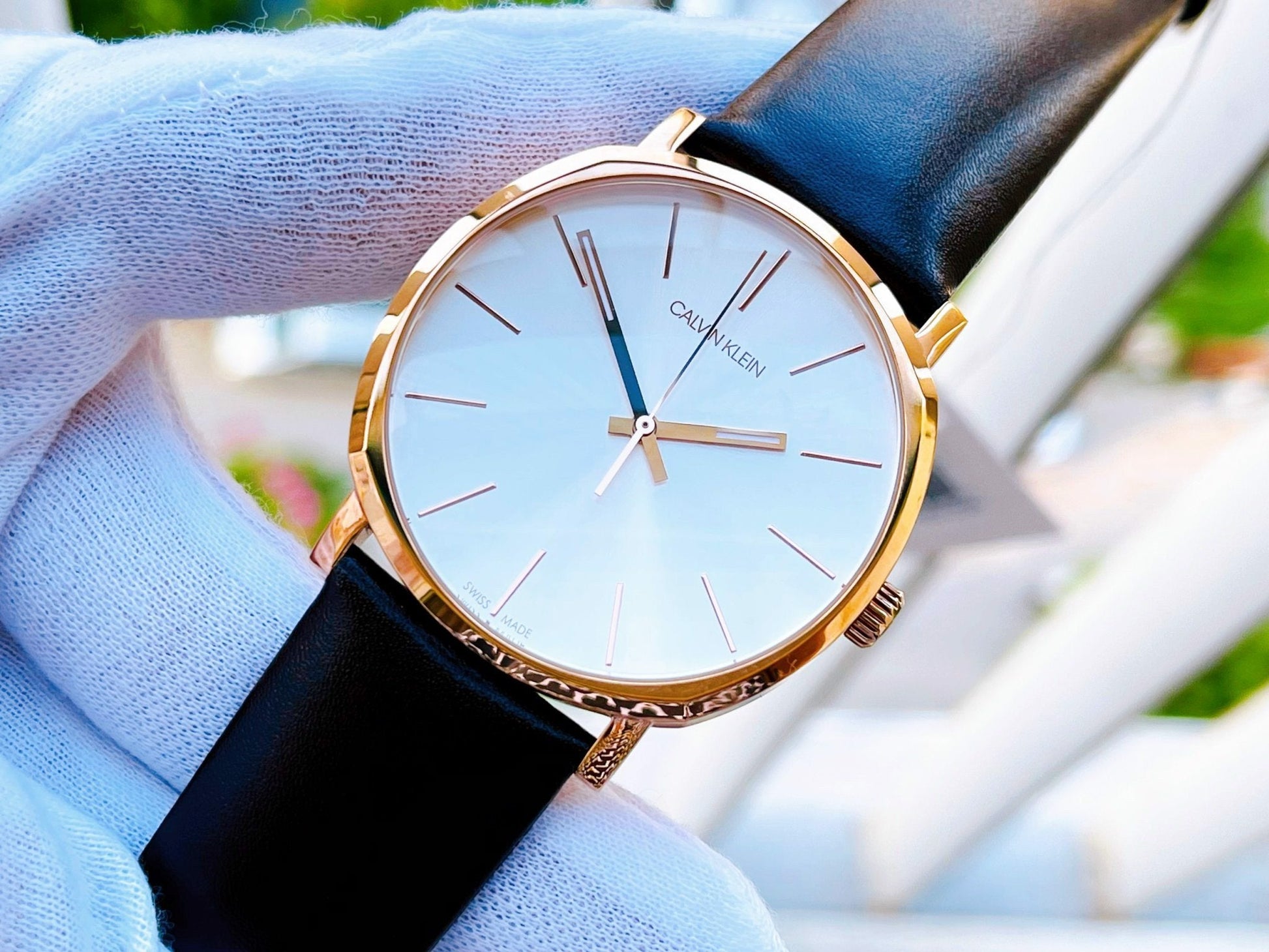  Shop Authentic Calvin Klein Posh Silver Dial Brown Leather Strap Watch for Men - K8Q316G6 - Luxxuri