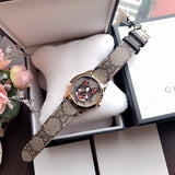  Shop Authentic Gucci G Timeless Brown Dial Brown Leather Strap Watch For Women - YA1264056 - Luxxuri