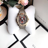  Shop Authentic Gucci G Timeless Brown Dial Brown Leather Strap Watch For Women - YA1264056 - Luxxuri