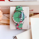  Shop Authentic Gucci G Timeless Le Marche Des Merveilles Green Dial Green Leather Strap Watch for Women - YA1264081 - Luxxuri