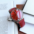  Shop Authentic Gucci G-Timeless Cherry Red Mother of Pearl Dial 27mm Watch For Women - YA126584 - Luxxuri