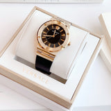  Shop Authentic Versace Greca Black Dial Black Leather Strap Watch for Women - VEVH00320 - Luxxuri