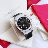  Shop Authentic Salvatore Ferragamo F-80 Black Dial Black Rubber Strap Watch For Men - SFHY00120 - Luxxuri