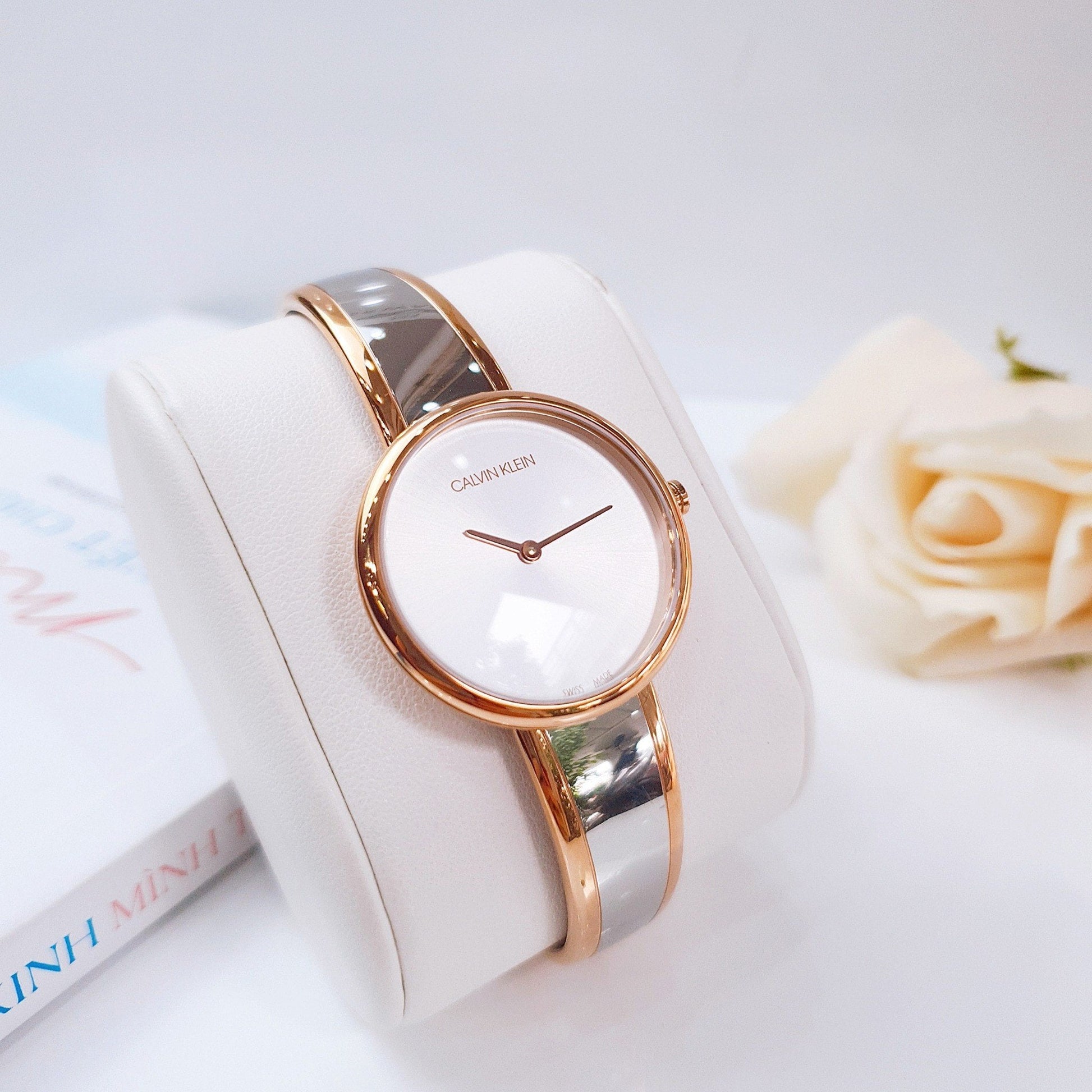  Shop Authentic Calvin Klein Seduce Silver Dial Two Tone Steel Strap Watch for Women - K4E2N61Y - Luxxuri