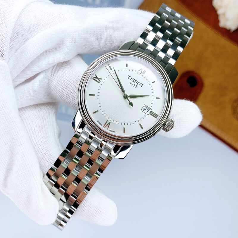  Shop Authentic Tissot T Classic Bridgeport Silver Dial Silver Mesh Bracelet Watch For Men - T097.410.11.038.00 - Luxxuri