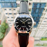  Shop Authentic Tissot Gentleman Powermatic 80 Silicium Black Dial Black Leather Strap Watch For Men - T127.407.16.051.00 - Luxxuri