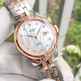  Shop Authentic Tissot Le Locle Automatic Diamonds Mother of Pearl White Dial Two Tone Steel Strap Watch For Women - T006.207.22.116.00 - Luxxuri