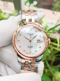  Shop Authentic Tissot Le Locle Automatic Lady Mother of Pearl Dial Two Tone Steel Strap Watch For Women - T006.207.22.116.00 - Luxxuri