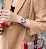  Shop Authentic Gucci G Interlocking Silver Dial Silver Steel Strap Watch For Women - YA133308 - Luxxuri