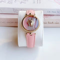  Shop Authentic Versace Palazzo Empire Pink Dial Pink Leather Strap Watch for Women - VCO030017 - Luxxuri