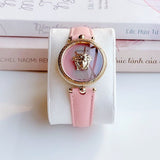  Shop Authentic Versace Palazzo Empire Pink Dial Pink Leather Strap Watch for Women - VCO030017 - Luxxuri