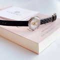  Shop Authentic Versace Virtus Quartz White Dial Black Leather Strap Watch For Women - VET300421 - Luxxuri