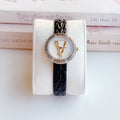  Shop Authentic Versace Virtus Quartz White Dial Black Leather Strap Watch For Women - VET300421 - Luxxuri
