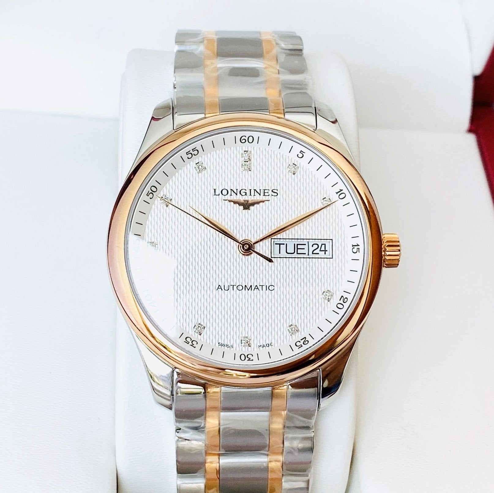  Shop Authentic Longines Master Collection Automatic 38.5mm Watch for Men - L2.755.5.97.7 - Luxxuri