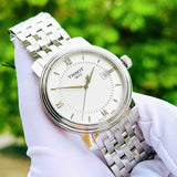  Shop Authentic Tissot T Classic Bridgeport Silver Dial Silver Mesh Bracelet Watch For Men - T097.410.11.038.00 - Luxxuri
