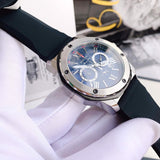  Shop Authentic Bulova Marine Star Blue Dial Black Silicone Strap Watch for Men - 98B258 - Luxxuri