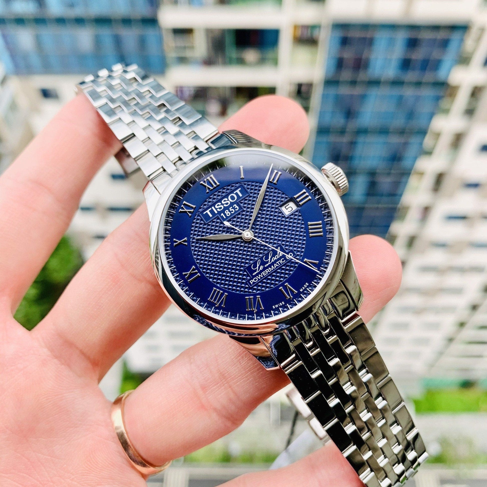  Shop Authentic Tissot Le Locle Powermatic 80 Blue Dial Silver Steel Strap Watch For Men - T006.407.11.043.00 - Luxxuri