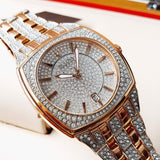  Shop Authentic Bulova Phantom Crystal Silver Dial Two Tone Steel Strap Watch for Men - 98B324 - Luxxuri