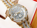  Shop Authentic Bulova Crystal Collection Octova White Dial Gold Steel Strap Watch for Men - 98C126 - Luxxuri